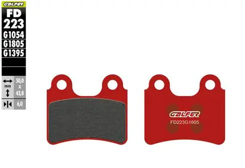 Galfer Semi-metallic Brake Pads For Oem Replacement - Front & Rear