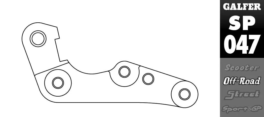 Galfer Brake Caliper Relocation Bracket For 270mm Rotors