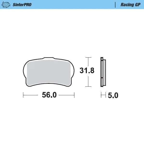 Moto-master Racing Gp Sinterpro Offroad Brake Pads - Front