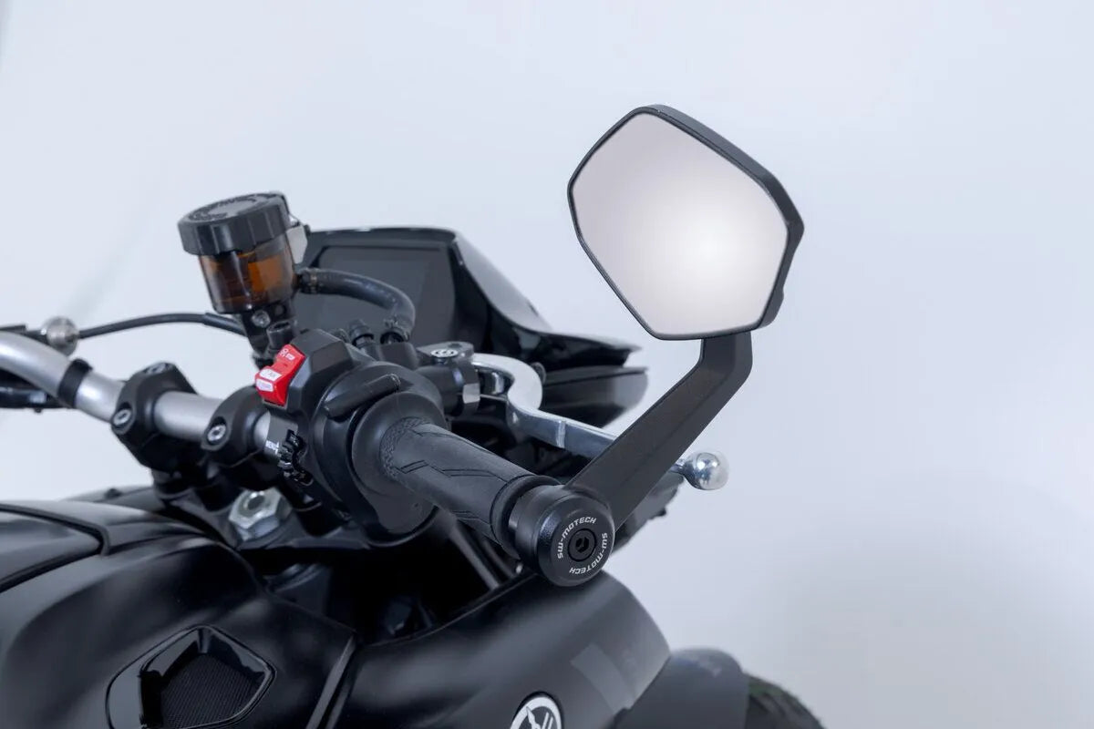 Sw-motech Bar End Mirrors - Black Anodized Aluminum