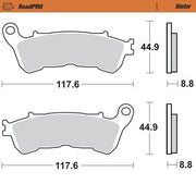 Moto-master Roadpro Sinter Brake Pad Rear - Rear
