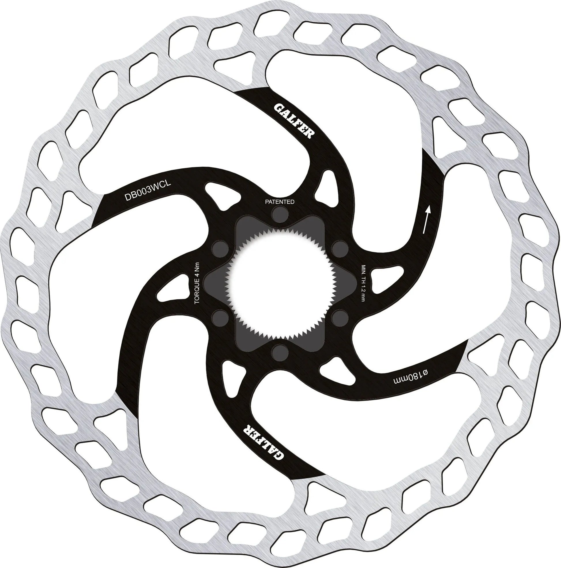 Galfer Wave Center Lock Brake Rotor