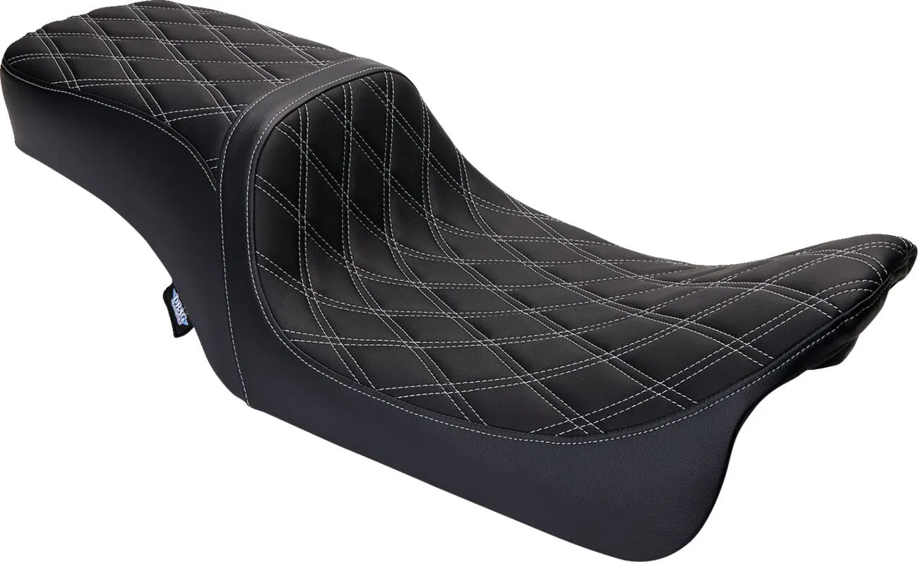 Drag Specialties Performance Predator 2-up Seat - For Harley Davidson