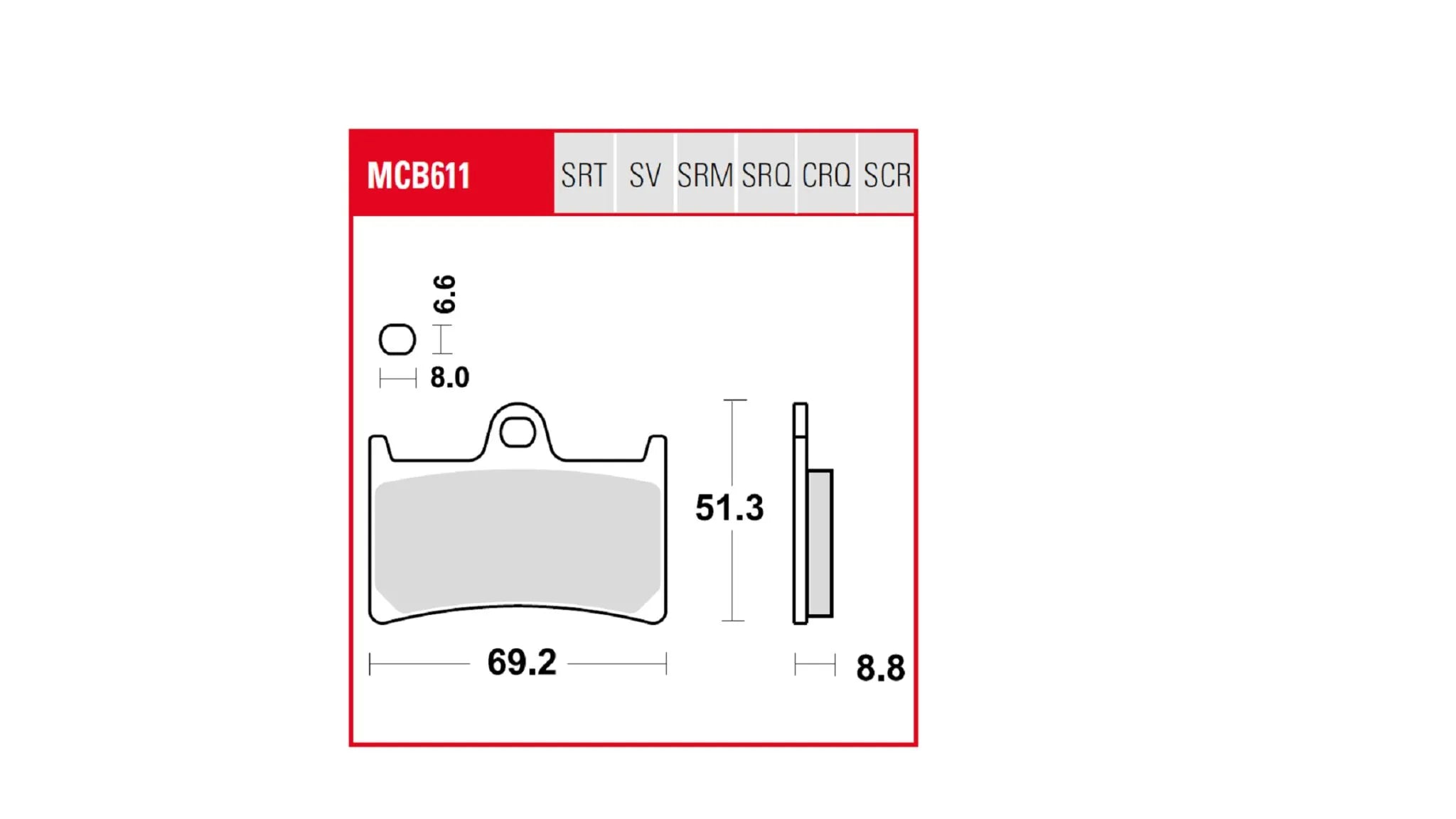 Trw Trq Sintered Race Brake Pad Set - Front
