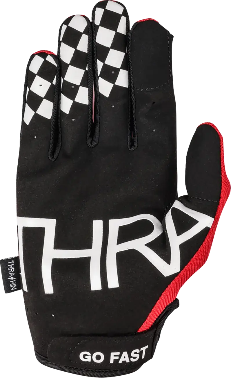 Thrashin Supply Go Fast Stealth Gloves Red
