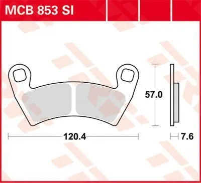 Trw Si Series Sintered Off-road Brake Pads - Front