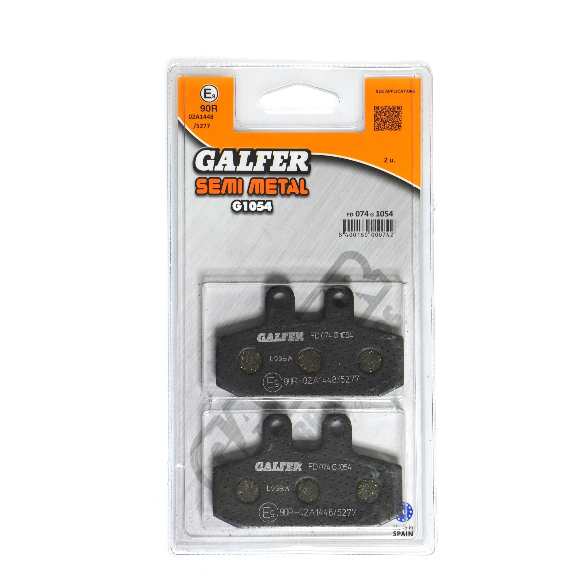Galfer Semi-metallic Brake Pads - Versatile Performance - Front & Rear