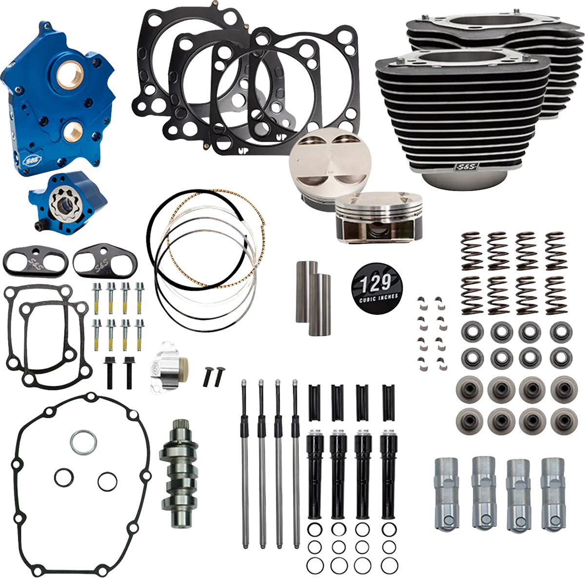 S&S Cycle 129" Big Bore Power Package for M8 VVT Engines