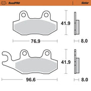 Moto-master Roadpro Sintermetall-Bremsbeläge - Vorne & Hinten