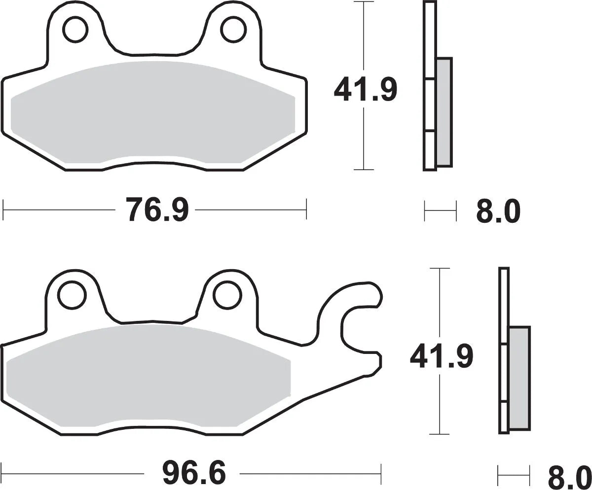 Sbs Hs Street Excel Sintered Front Brake Pads - Front & Rear