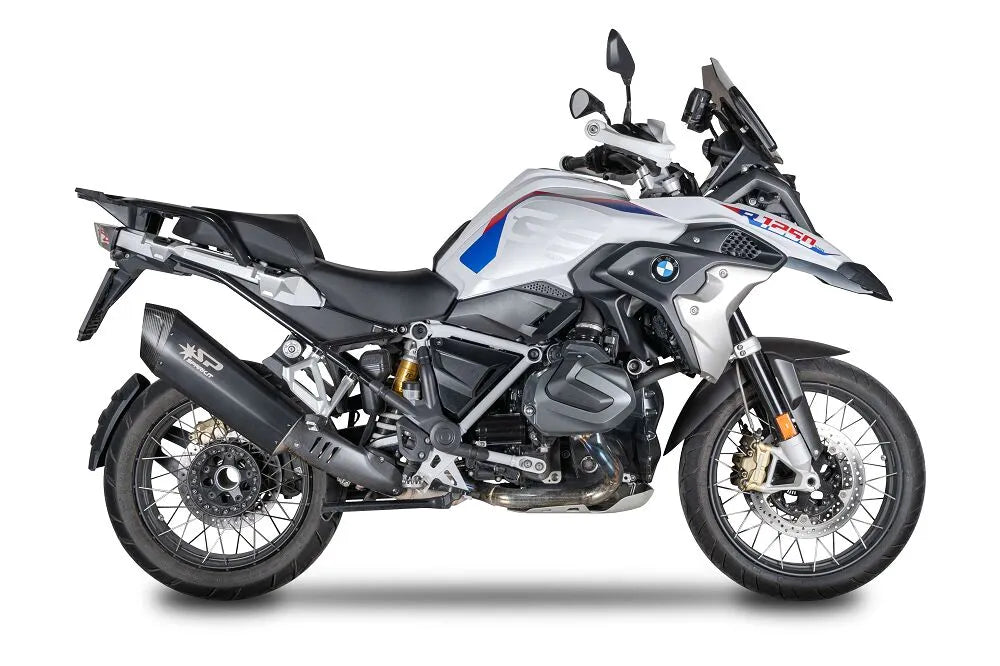 Spark Fighter Evo Slip-on Schalldämpfer mit Carbon Endkappe - ECE Straßenzulassung