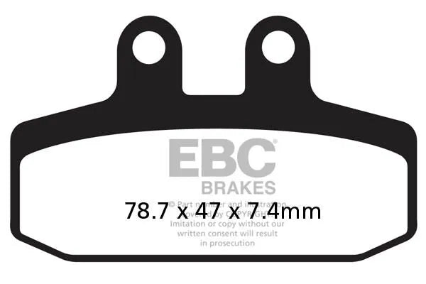 Ebc Sfa-hh Sintermetall-Bremsbeläge Für Roller - Vorne