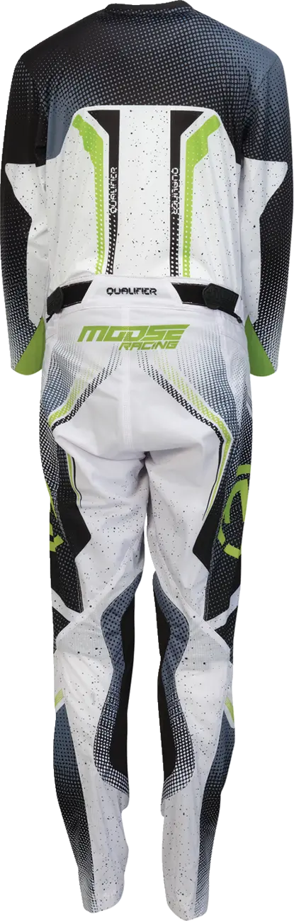 Moose Offroad Youth Qualifier Pants - Black/Green/White