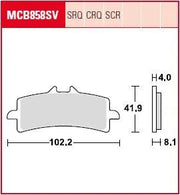 Trw Sv Series Sinter Bremsbeläge - Vorne
