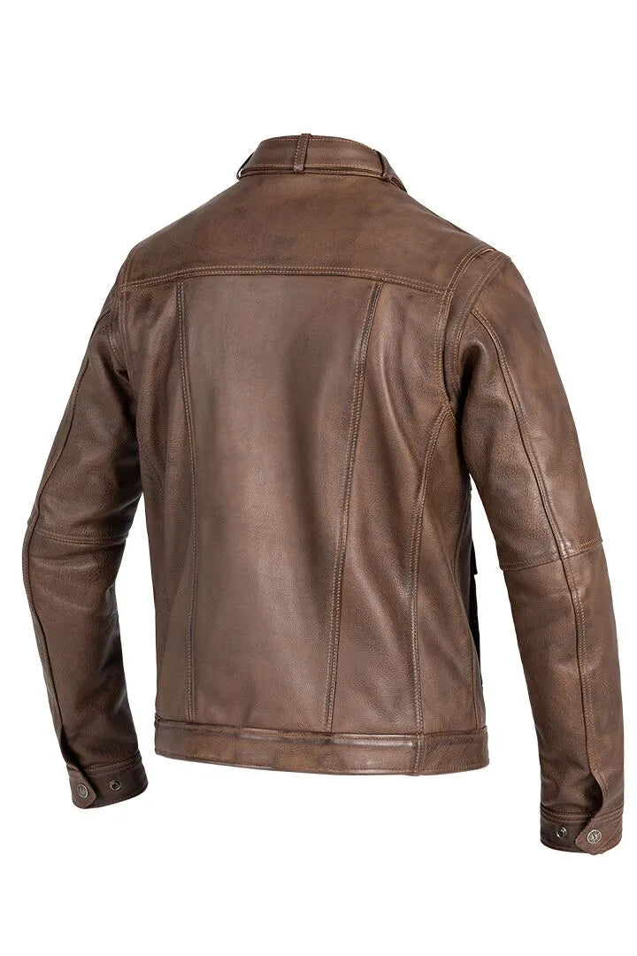 John Doe Drifter Leather Jacket For Men - Brown