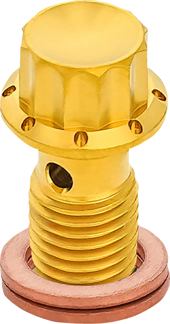 Arlen Ness Titanium 12-Point Banjo Bolt for M12 x 1.25