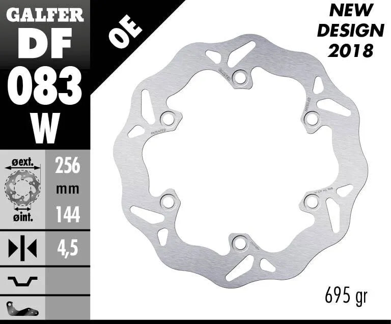 Galfer Wave Bremsscheibe Für Motorrad - 256 mm - Vorne
