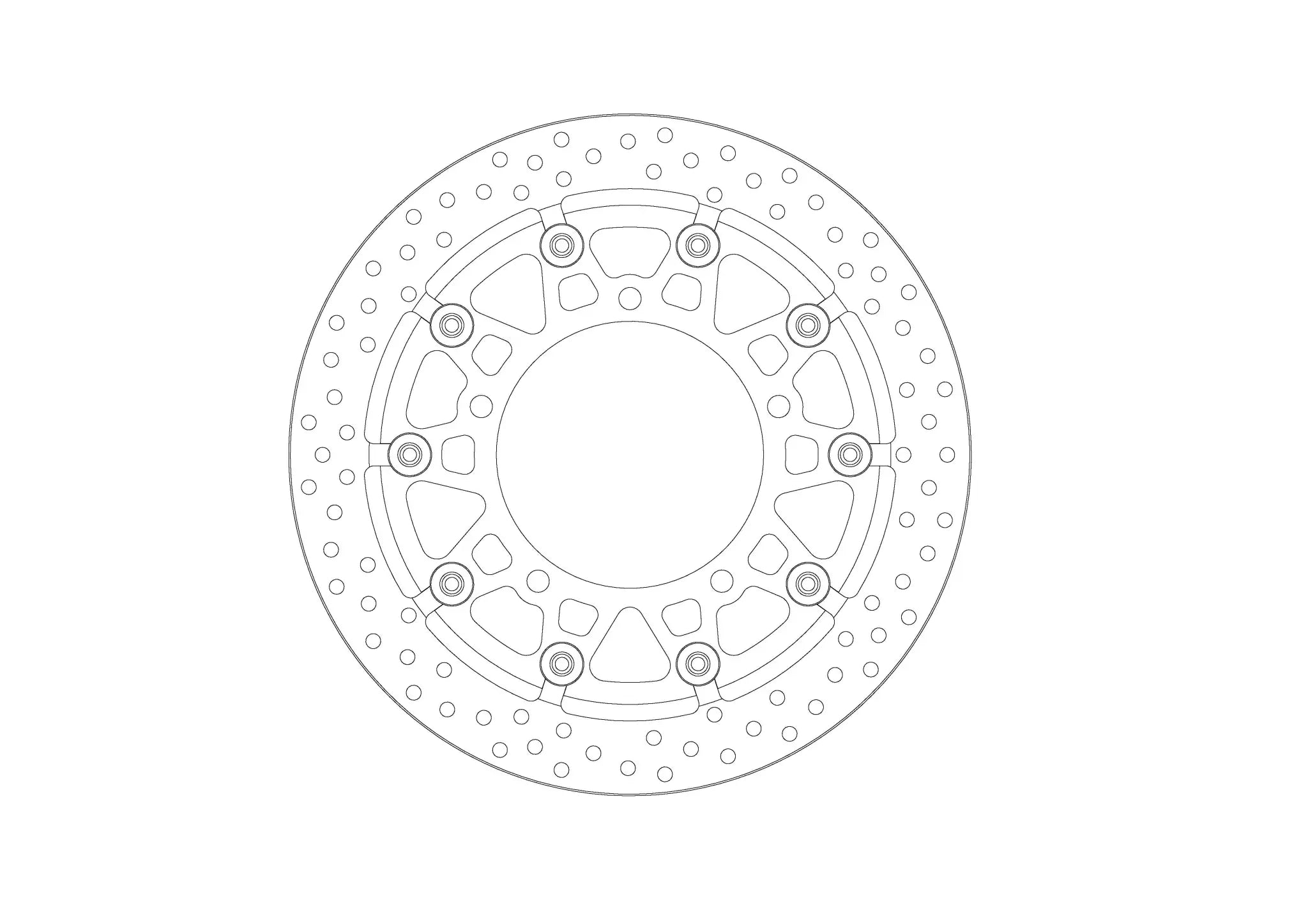 Moto-master Halo T-floater Brake Rotor 310mm - Front