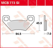 Trw Si Series Sinter Offroad Bremsbeläge - Vorne & Hinten