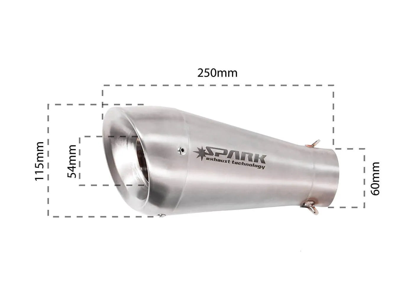 Spark 60's Slip-on Schalldämpfer Für Custom Bikes