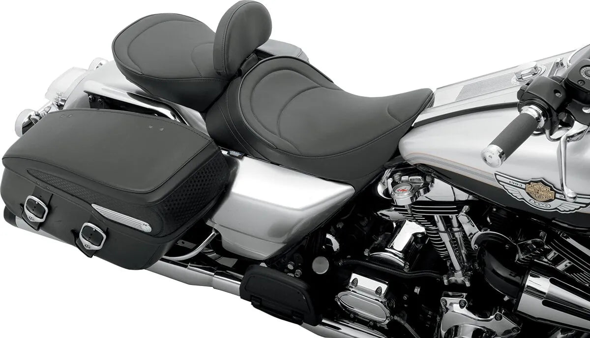 Drag Specialties Backrest Compatible Solo Seat - For Harley Davidson