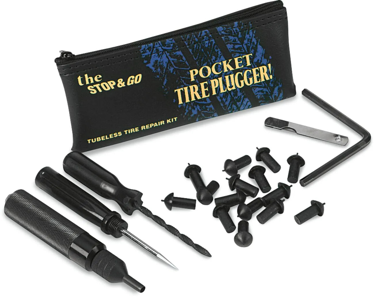 STOP & GO INTERNATIONAL Pocket Tire Plugger Kit for Tubeless
