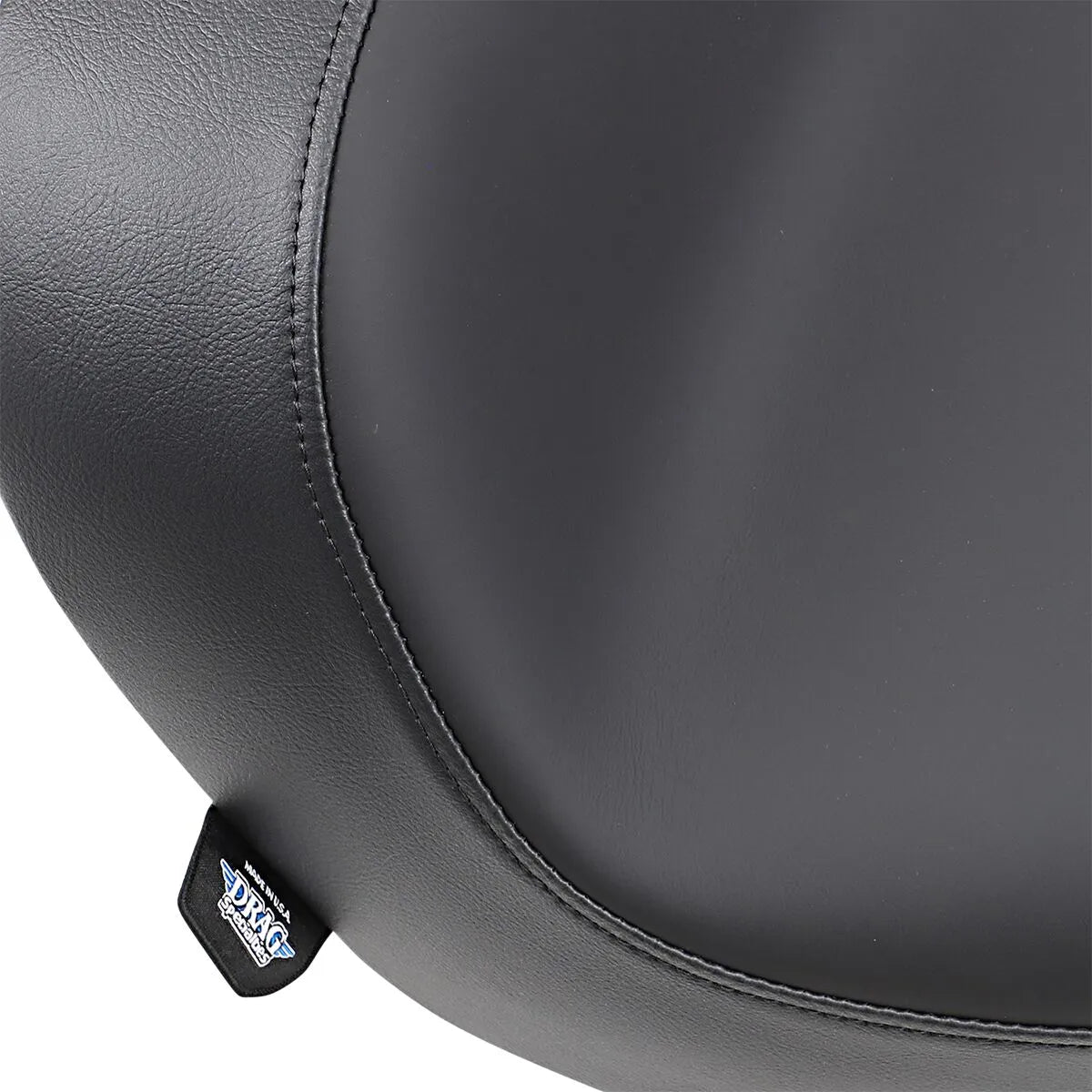 Drag Specialties Solo Seat - Black Leather - For Harley Davidson