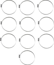 Parts Unlimited Embossed Stainless Steel Hose Clamps 100-120mm