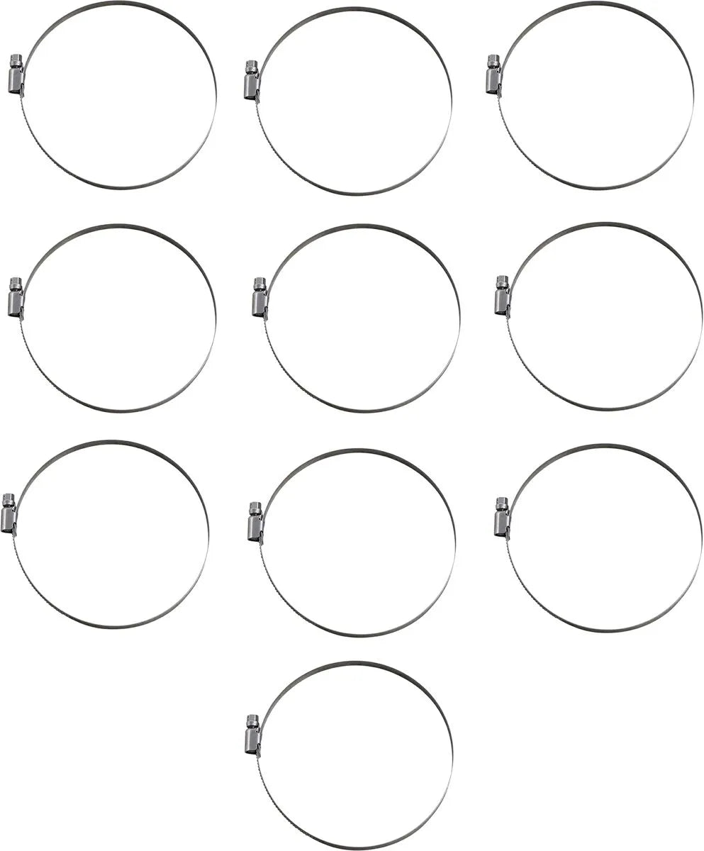 Parts Unlimited Embossed Stainless Steel Hose Clamps 100-120mm