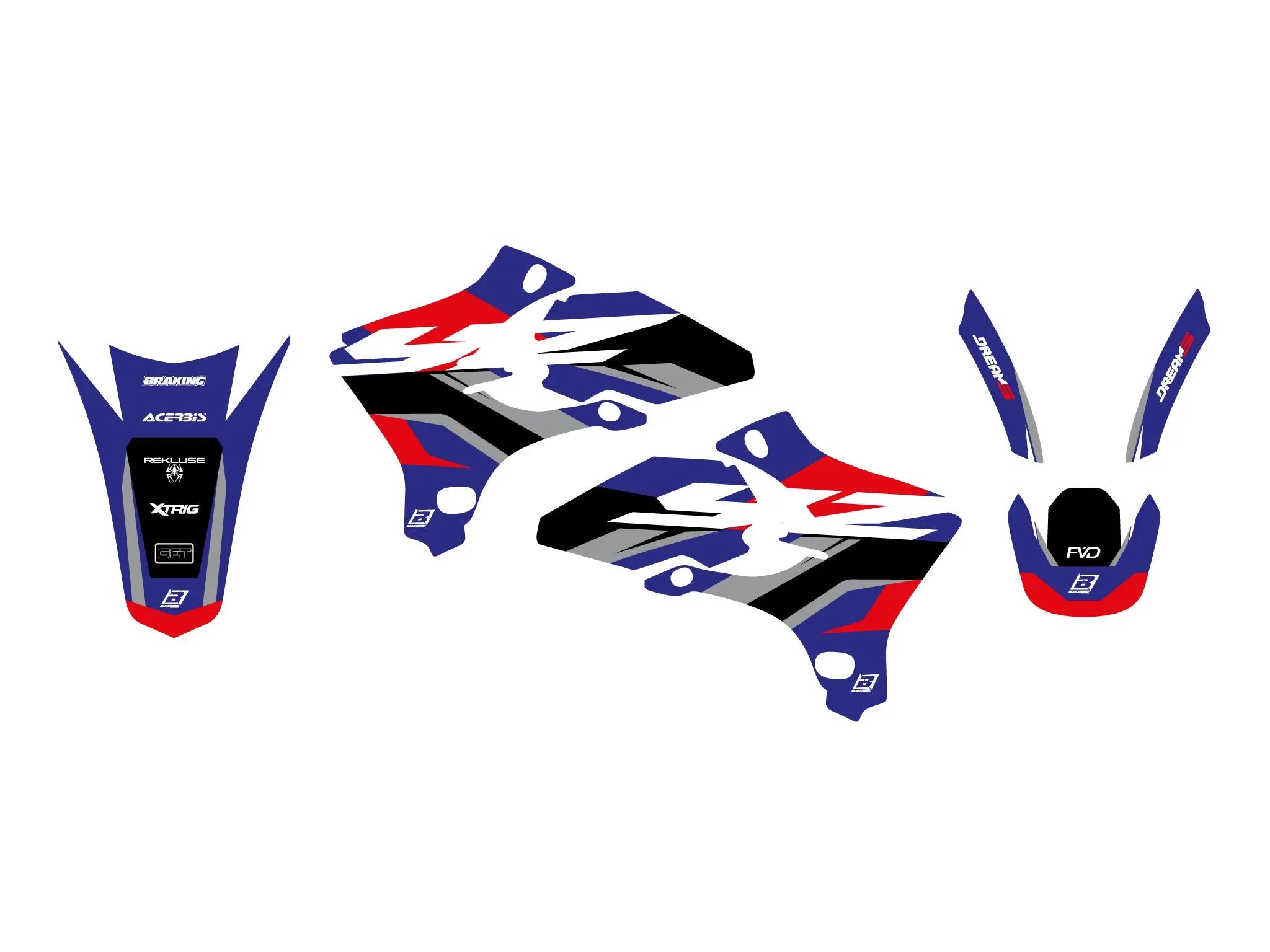 Blackbird Racing Dream 5 Graphic Kit For Yamaha