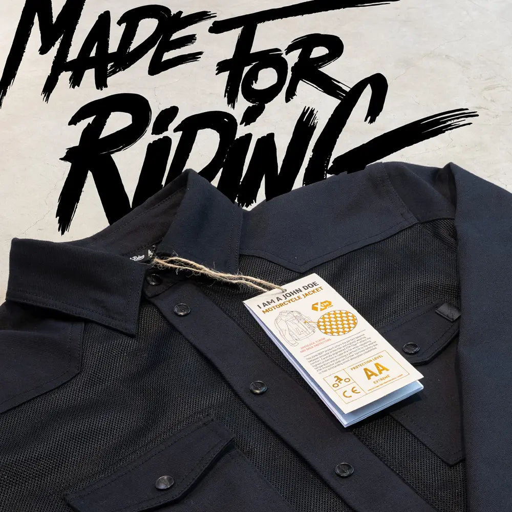 John Doe Aero Mesh Motoshirt Black
