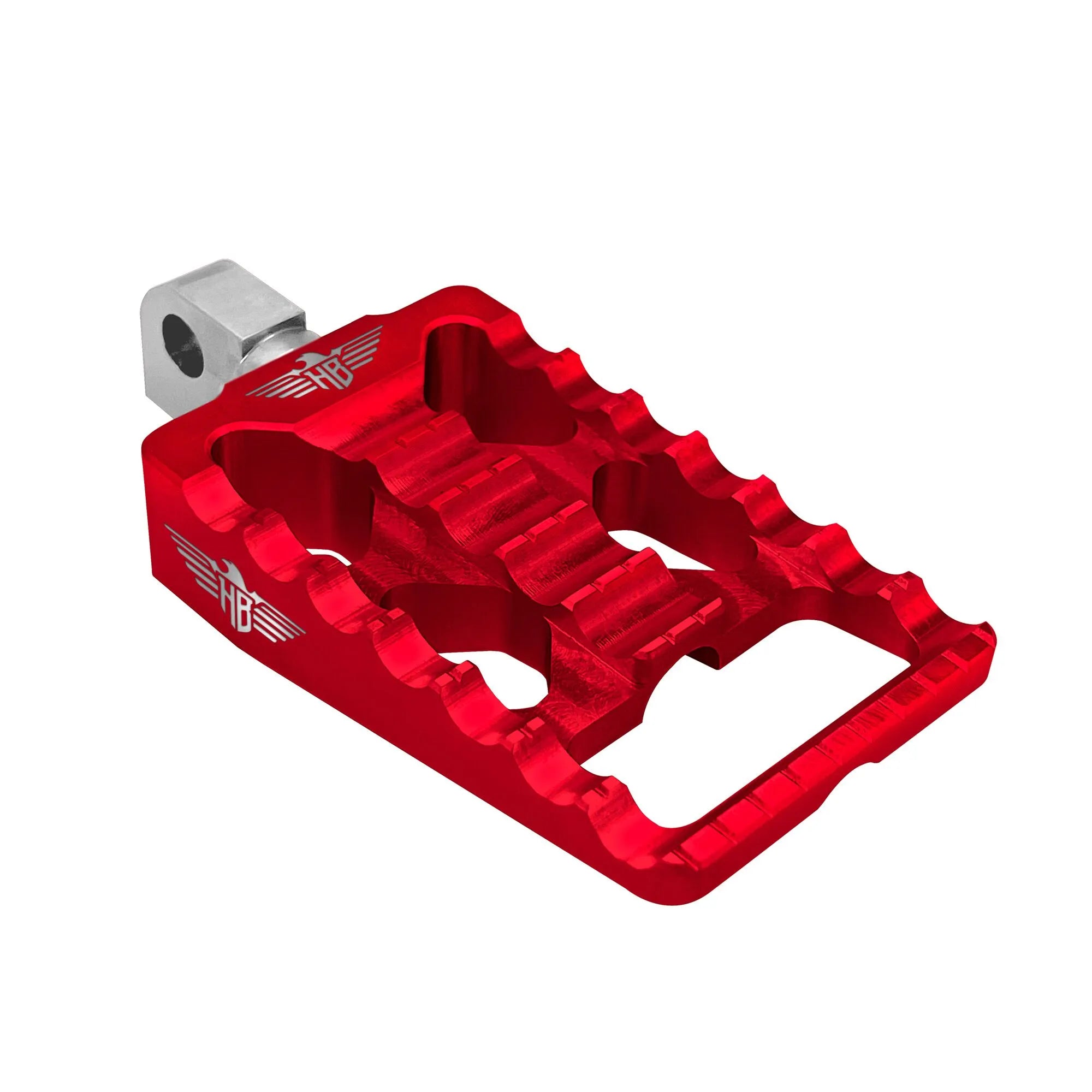 Heinz Bikes Harley Foot Pegs - Adjustable Red Aluminum