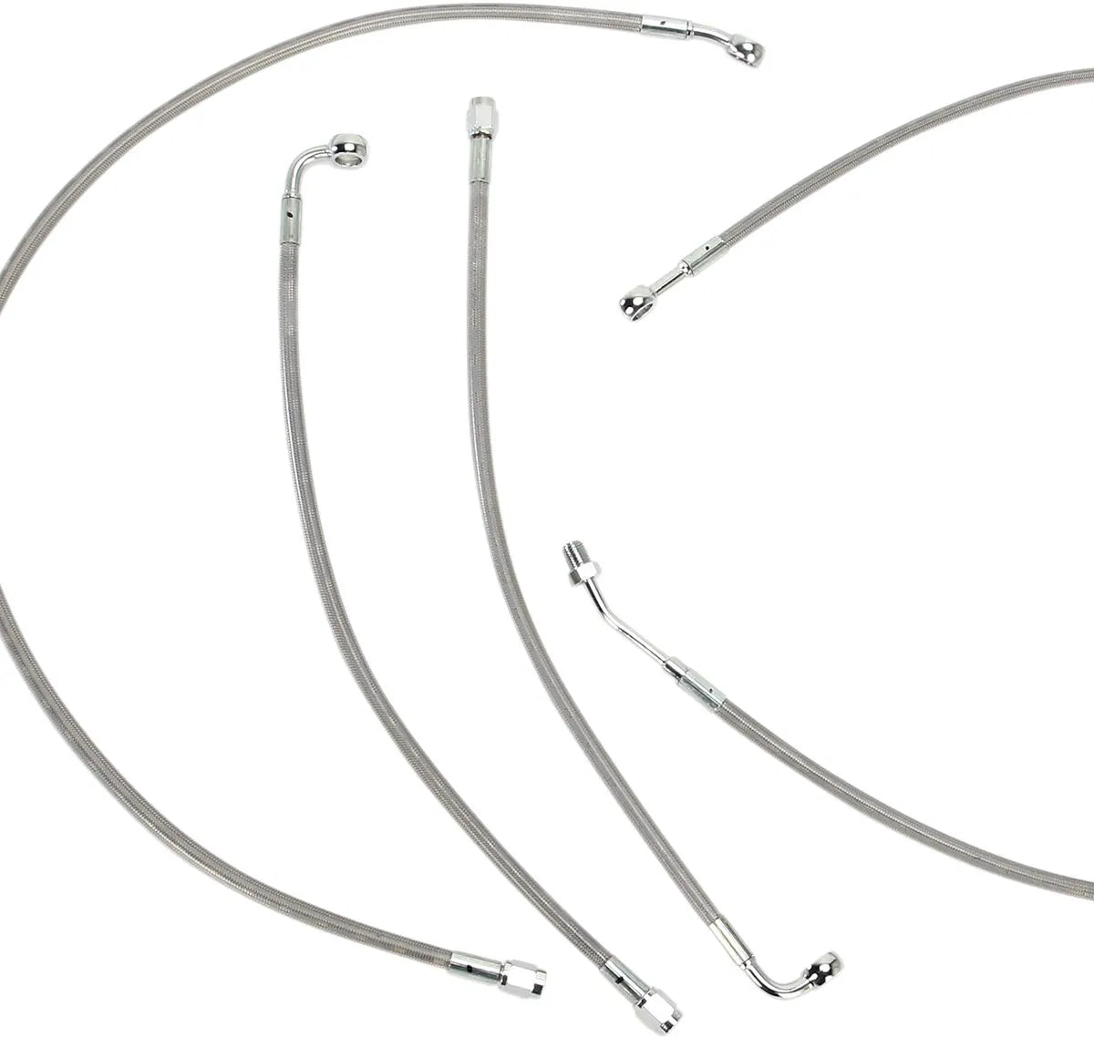BURLY BRAND Stainless Braided Cable/Brake Line Kit for 15" Ape