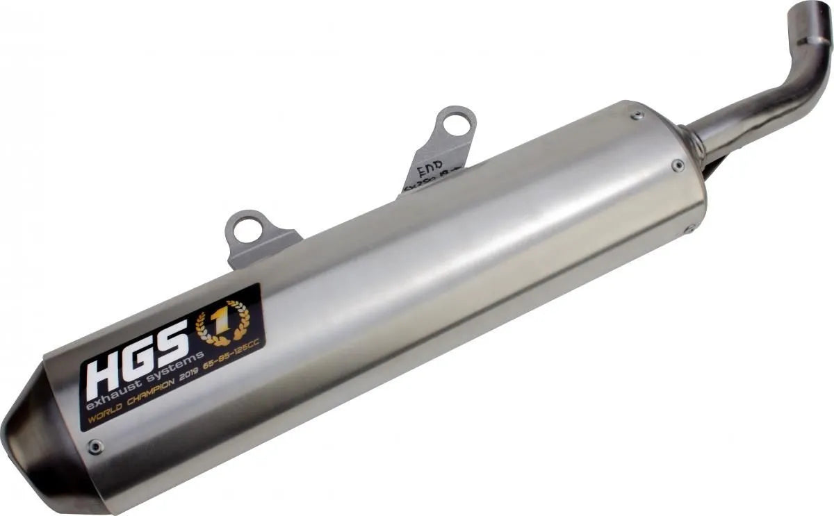 Hgs 2-Takt Schalldämpfer Aluminium Auspuff Stahl Endkappe