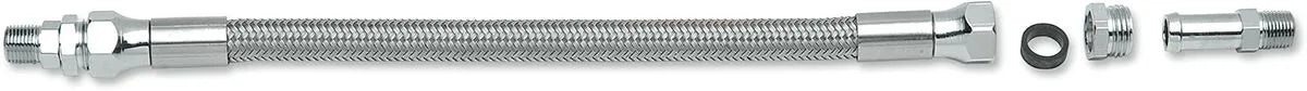 Drag Specialties Universal Stainless Steel Oil Line 17"