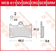 Trw Srm Series Sintered Scooter Brake Pads - Front