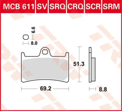 Trw All Round Sintered Metal Brake Pads - Front