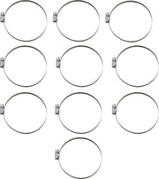 Parts Unlimited Embossed Stainless Steel Hose Clamps 80-100mm