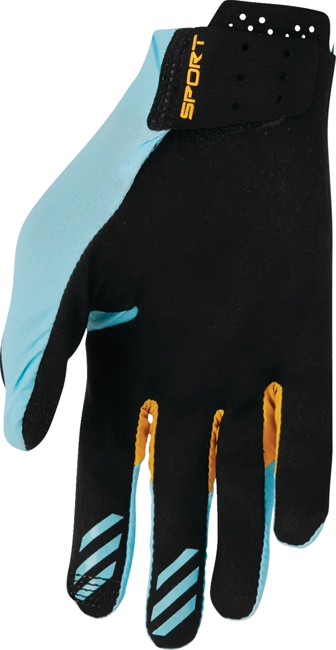 Thor Sportmode Iconic Gloves - Blue, Black