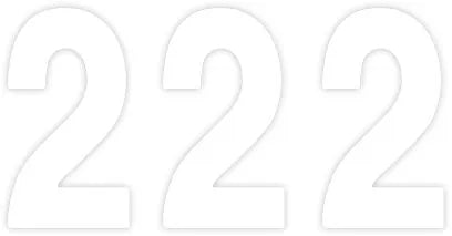 Factory Effex Pro Numbers Plate Graphic 4"