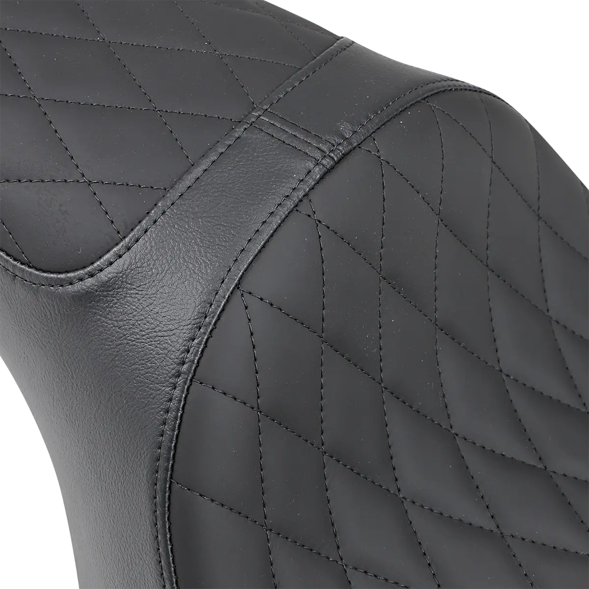 Drag Specialties Caballero 2-up Vinyl Seat - For Harley Davidson