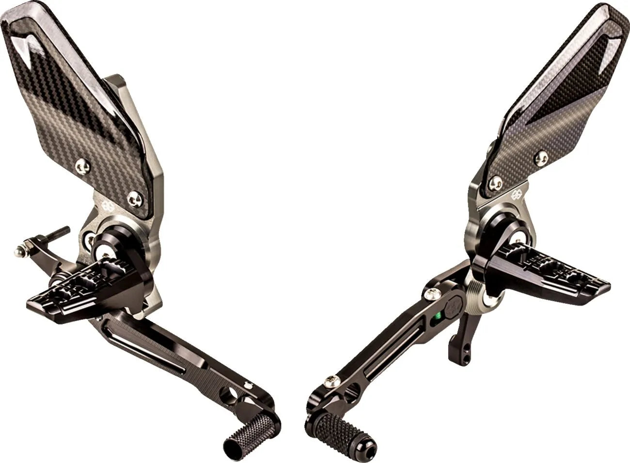 Gilles Tooling Adjustable Rearset - Black Anodized