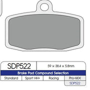 DP Brakes Standard Sintermetall Bremsbeläge - Vorne