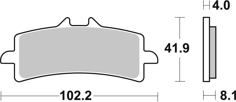 Sbs Ds Racing Dual Sinter-Bremsbeläge Satz