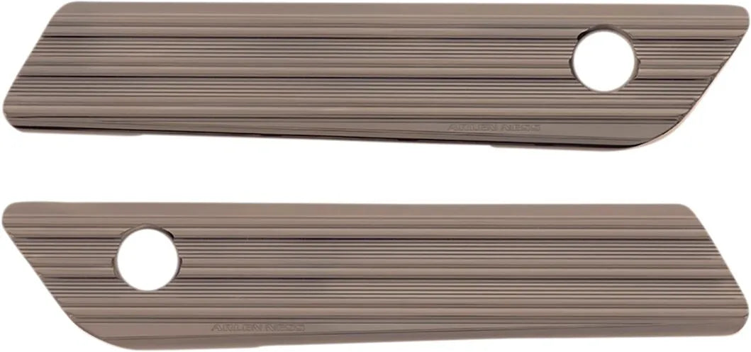 Arlen Ness Saddlebag Latch Covers - Titanium