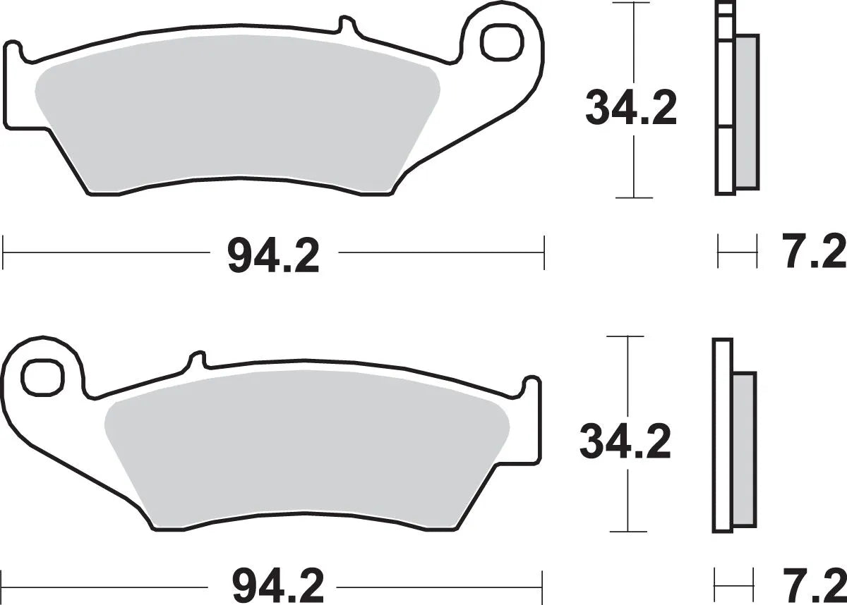 Sbs Si Offroad Sinter Bremsbeläge (2er-Set) - Vorne