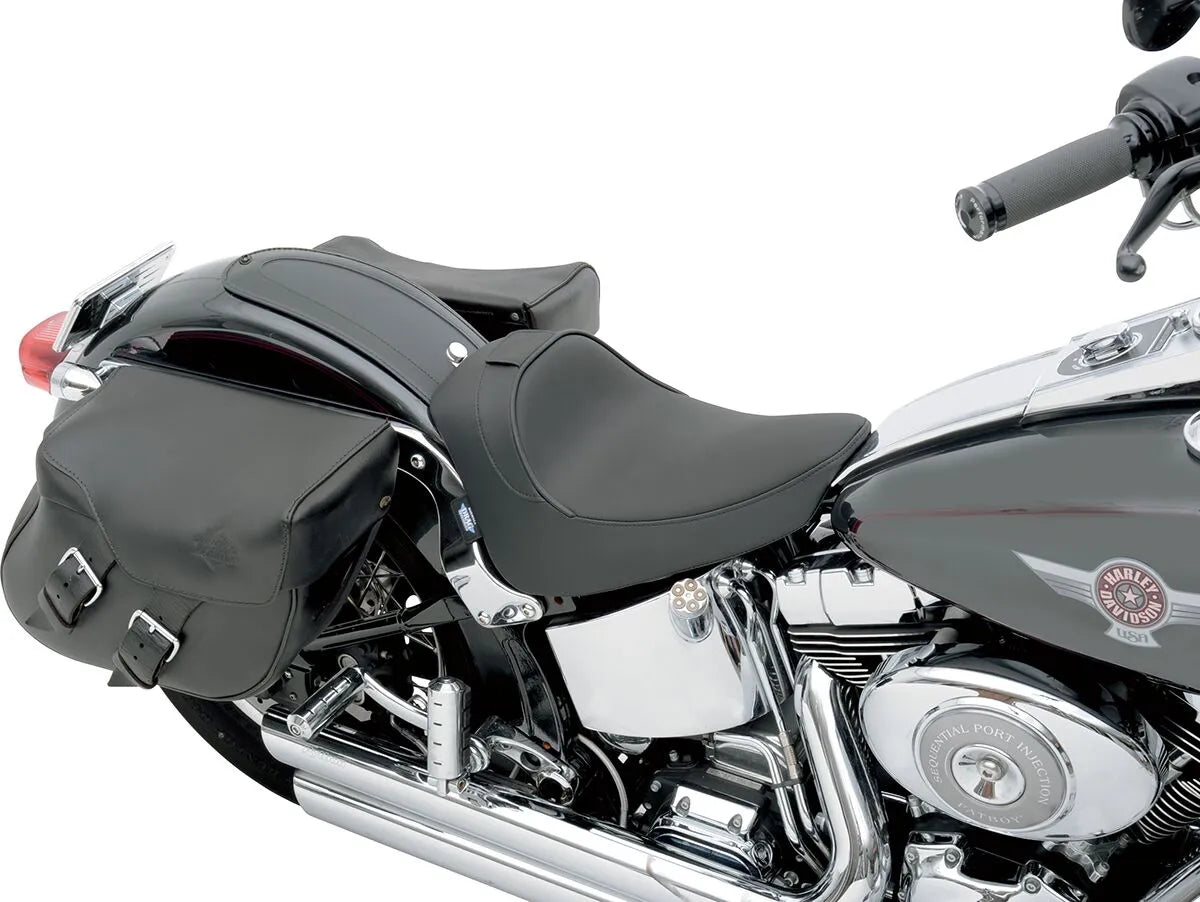 Drag Specialties Solo Seat - Backrest Compatible - For Harley Davidson
