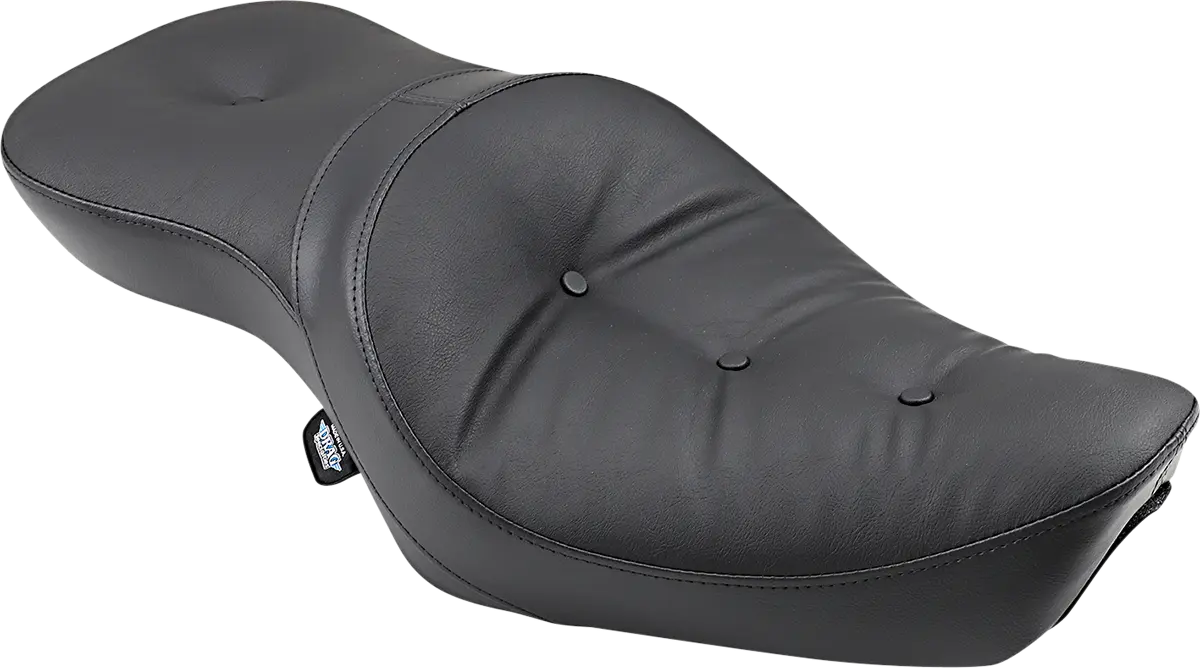 Drag Specialties Low-profile 2-up Vinyl Seat - For Harley Davidson