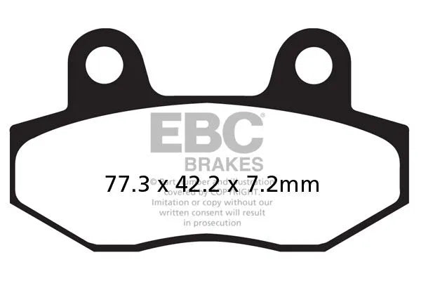 Ebc Sfa-hh Sinter Bremsbeläge Für Roller - Vorne & Hinten