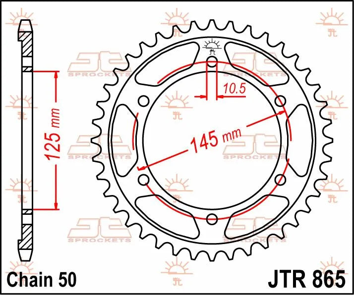 Jt Sprockets Steel Rear Sprocket 530-39t